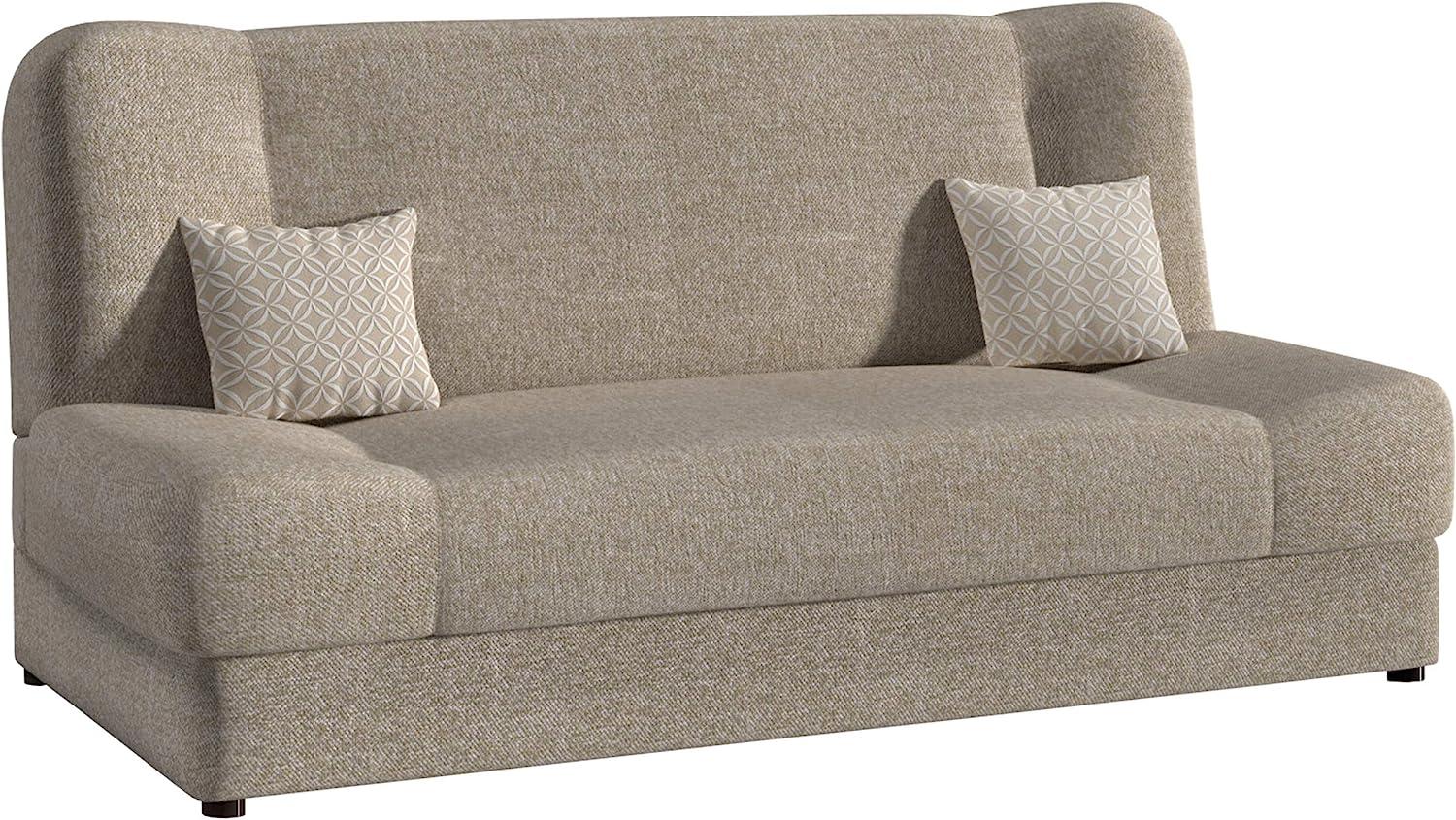 Schlafsofa Jonas, Sofa mit Bettkasten und Schlaffunktion, Bettsofa, Dauerschläfer-Sofa, Schlafcouch, Materialmix, Couch vom Hersteller, Wohnlandschaft (Tatum 272 + Tatum 272 + Evo 27) Bild 1