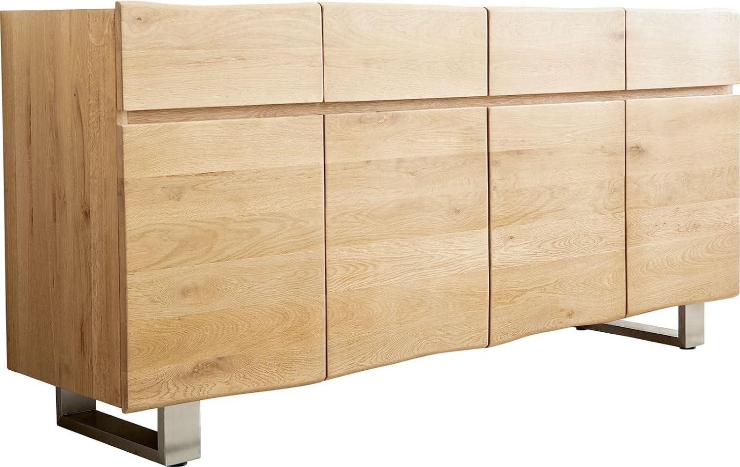 Sideboard Live-Edge 170 cm Eiche Natur 4 Türen 4 Schübe Bild 1