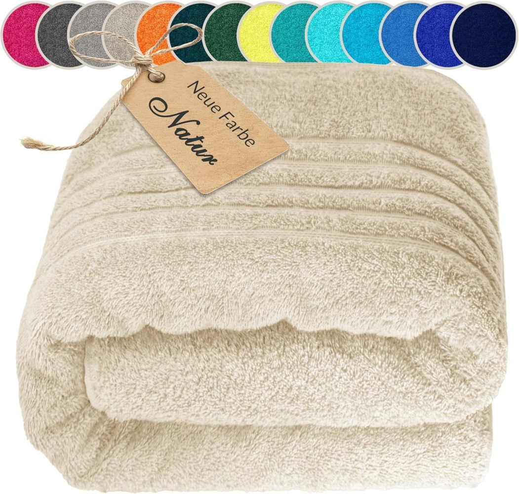 Lashuma Saunatuch XXL Handtuch London, Frottee (1-St), Badetuch Damen & Badehandtuch Herren 100x200 cm - Saunahandtuch 80x220 Bild 1
