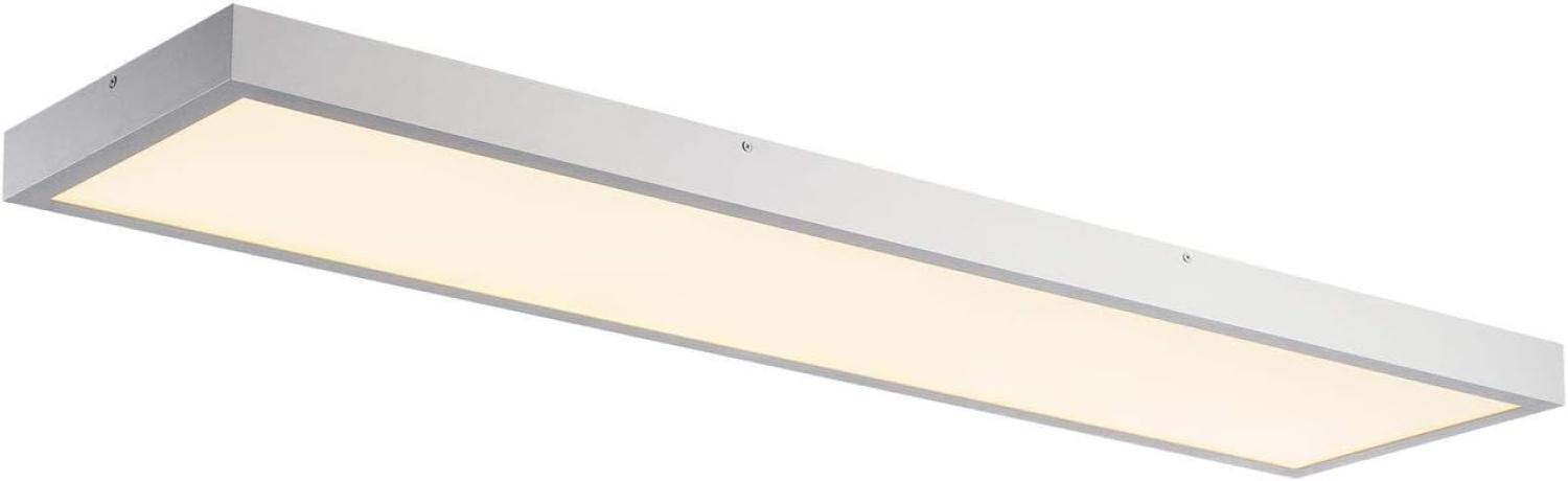 SLV No. 1001508 PANEL 1200x300mm LED Indoor Deckenaufbauleuchte 3000K silbergrau Bild 1