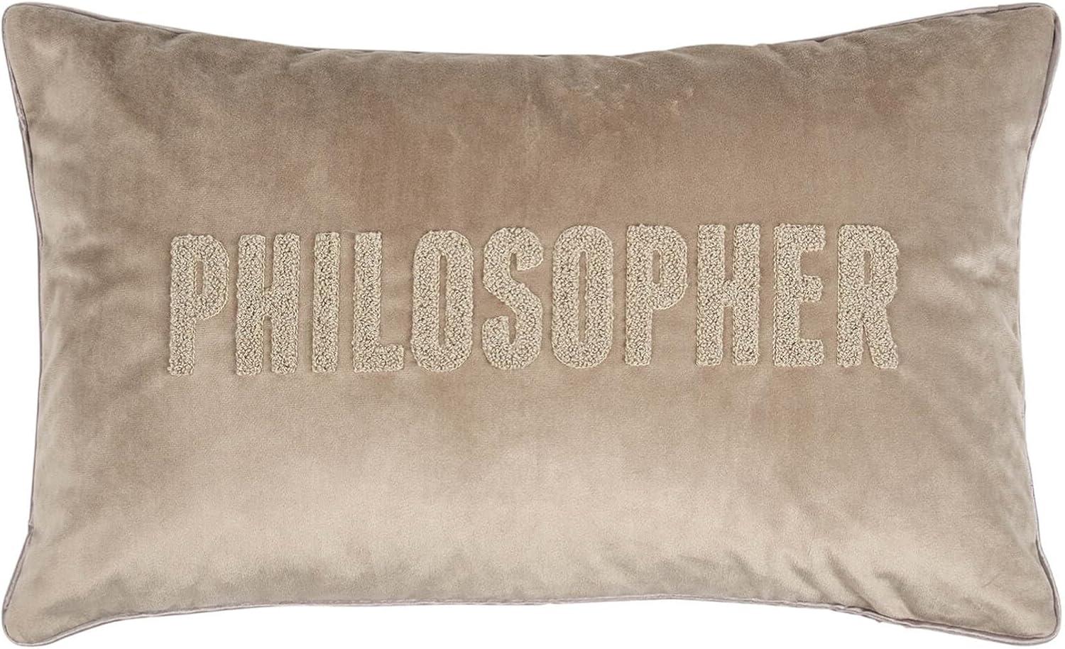 pad Kissenhülle Letters Philosopher Taupe (30x50cm) 11588-C50-3050 Bild 1