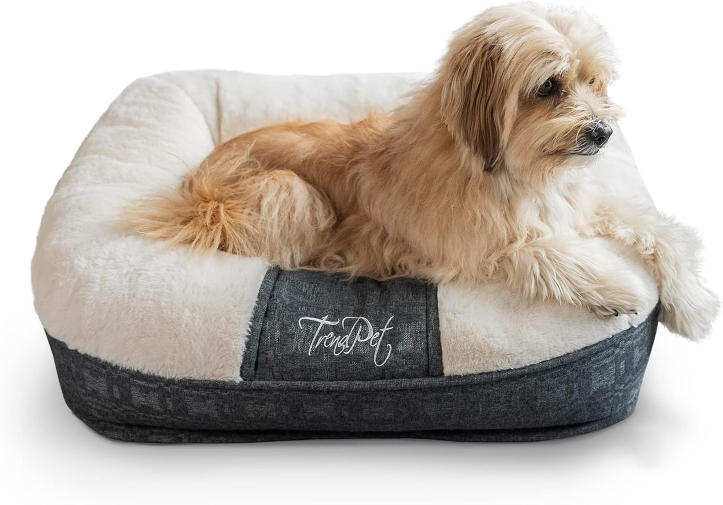 TrendPet Tierbett Hundebett "LunaLounge" Beige, 100% Polyester, in 3 Größen erhältlich Bild 1