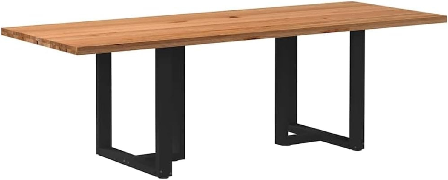 Esstisch Hellbraun 240 x 90 x 74 cm Massivholz Eiche Rechteckig 3304328 Bild 1