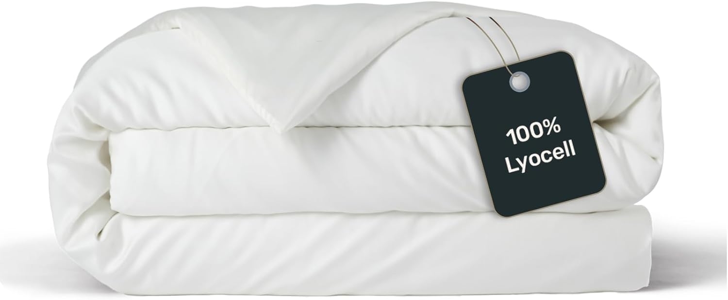 twenty:three® Bettbezug Lyocell Deckenbezug Pure White, Atmungsaktiv, Ultraweich, 100% TENCEL™ Lyocell, Nachhaltig Bild 1
