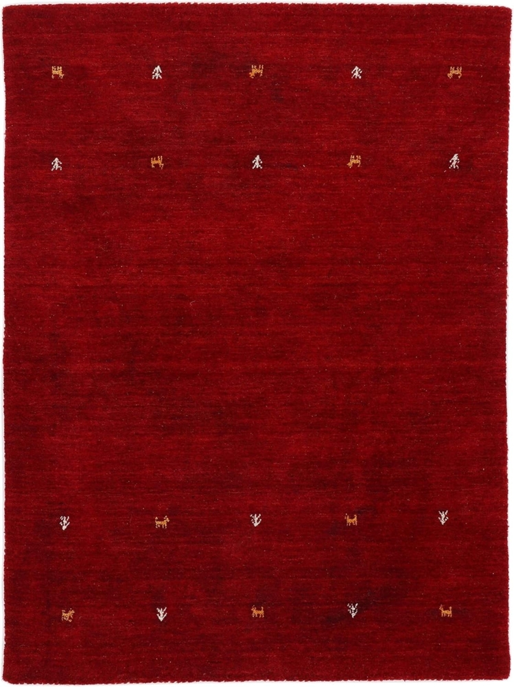 carpetfine Wollteppich Gabbeh Uni, auch als Läufer und Rund erhältlich, rechteckig, Höhe: 15 mm, reine Wolle, handgewebt, Gabbeh Loom Tiermotiv, große Farbauswahl Bild 1