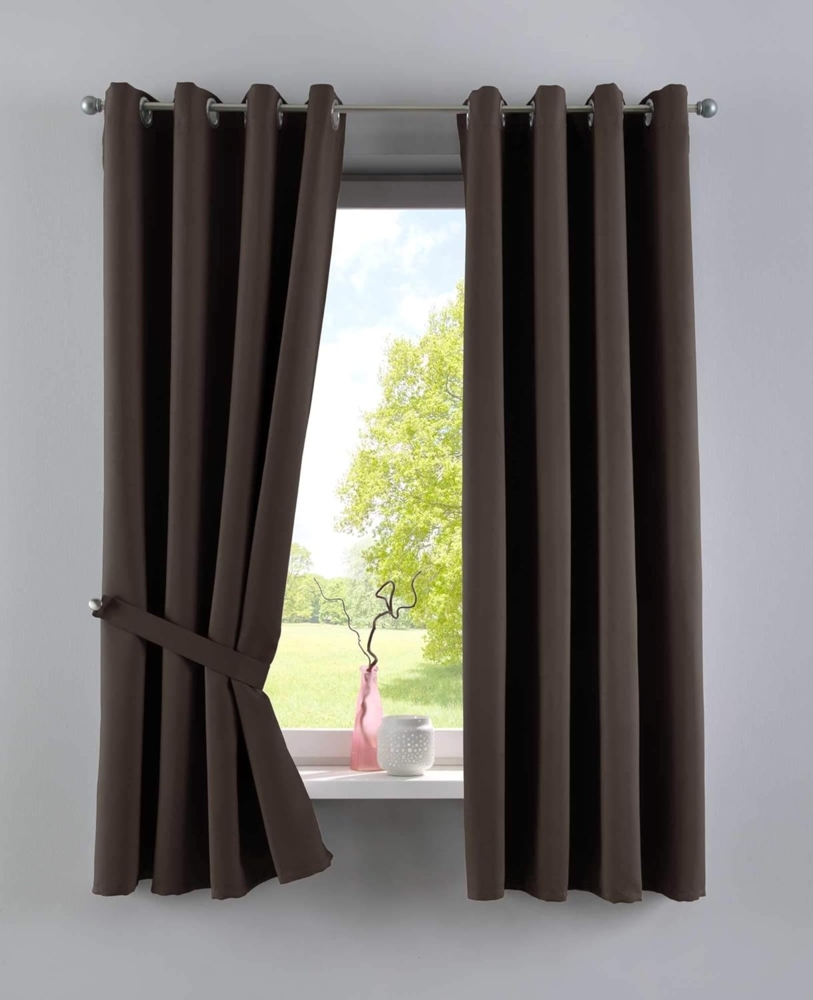 Gardinenbox Verdunkelungsvorhang, Ösen (2 St), verdunkelnd, Polyester, »NewYork« Thermo-Gardinen Blackout 201920600-2 Bild 1