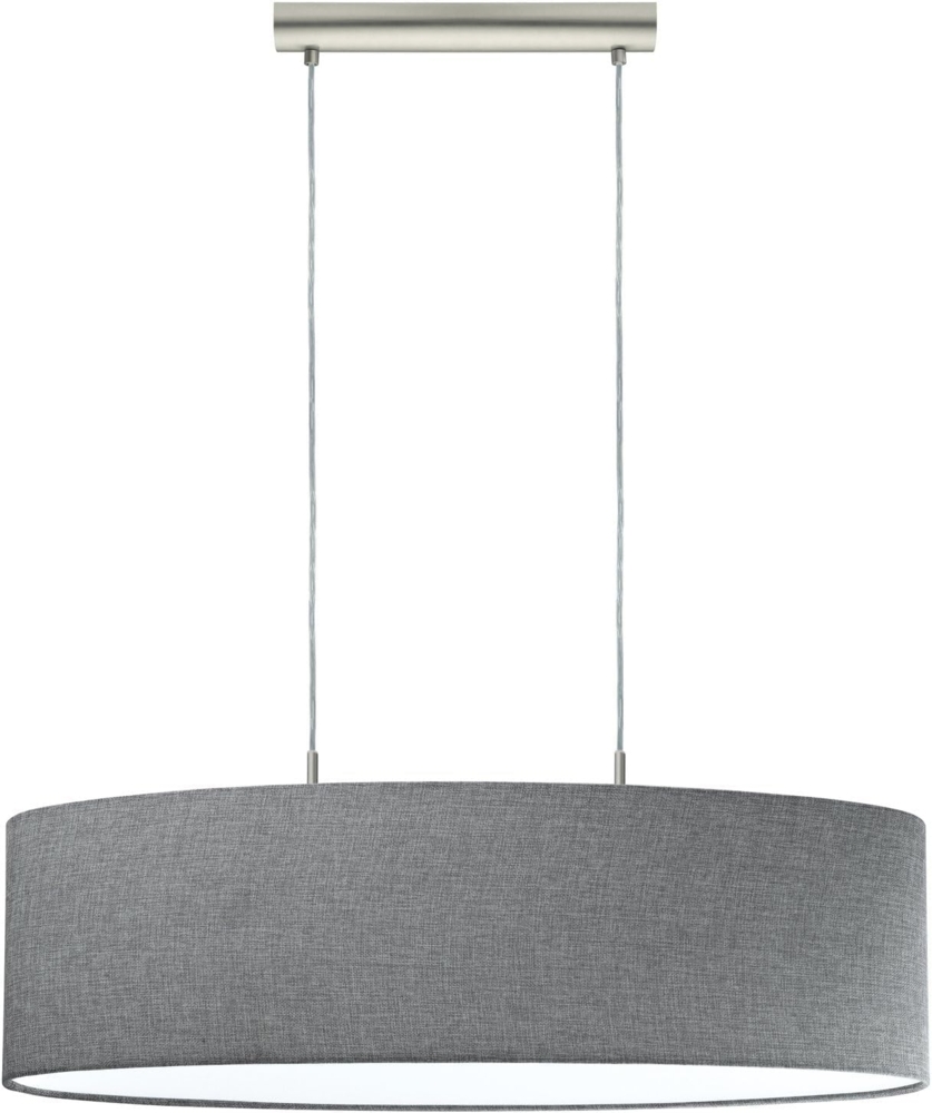 Eglo 96369 Hängeleuchte Stofflampe PASTERI L: 75cm dimmbar in grau Bild 1