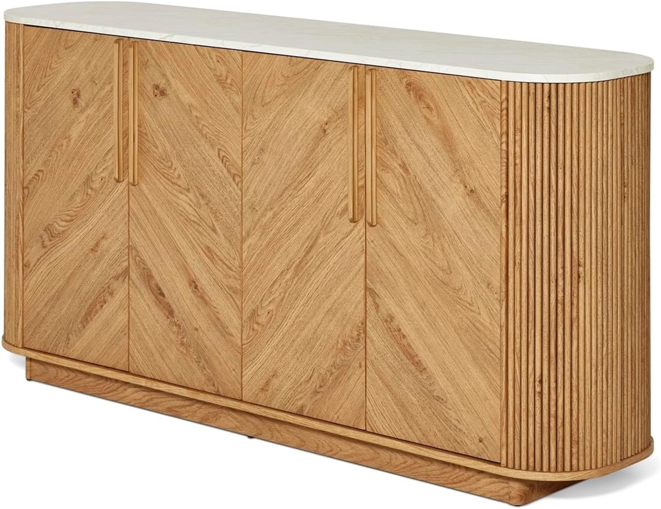 JAHNEK Sideboard Arrow SB 160 Montana Eiche/MARMOR Weiss Bild 1