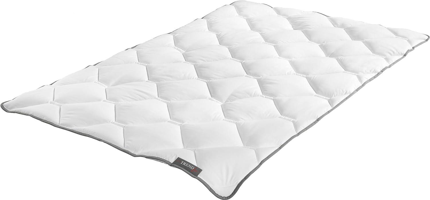 Badenia Bettcomfort Trendline Mono Ganzjahresdecke Steppbett Micro Kochfest, 135 x 200 cm, weiß Bild 1