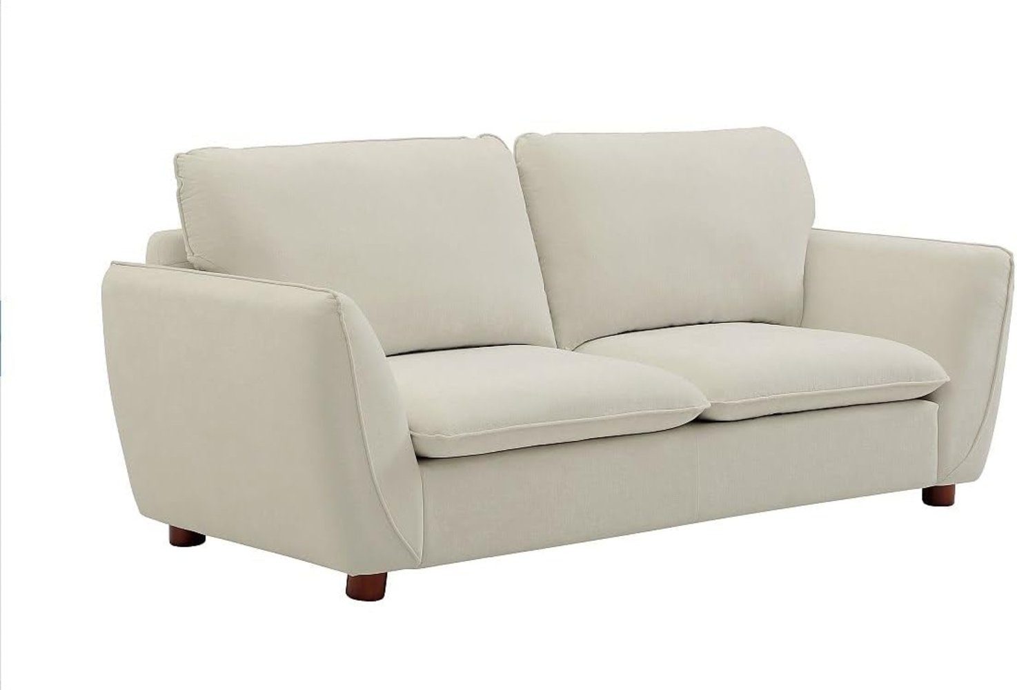Vente-unique - Sofa 3‑Sitzer – Stoff – Offwhite – MENARDIA Bild 1