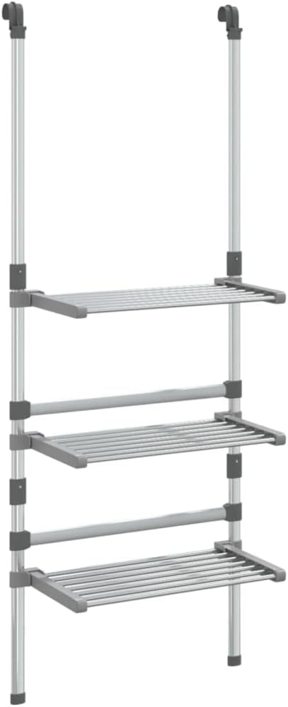 vidaXL Hängender Wäschetrockner 3 Etagen Aluminium 344383 Bild 1