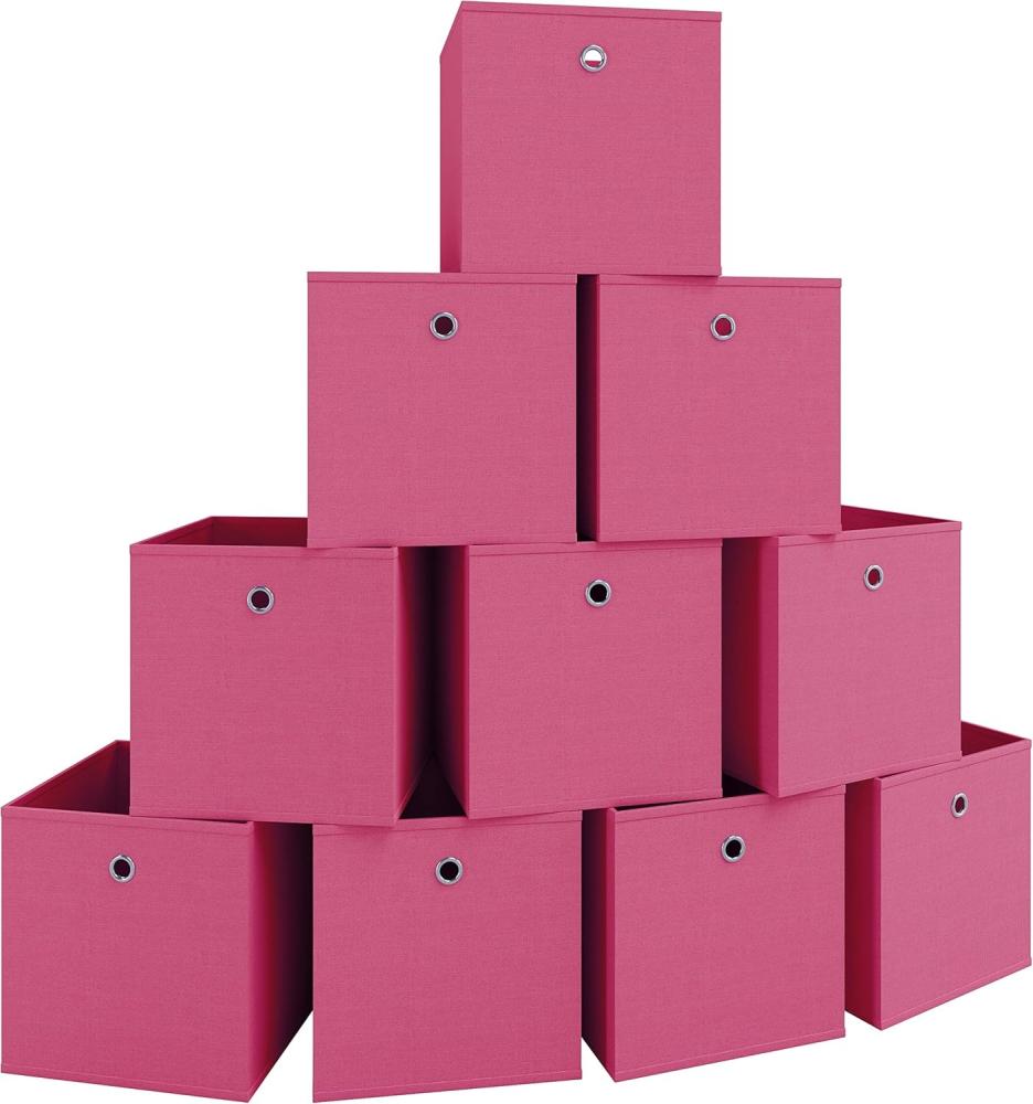 VCM 10er-Set 'Boxas' Faltbox, 28x27x27 cm, rosa Bild 1