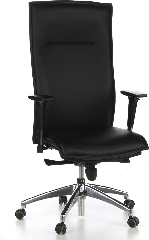hjh OFFICE Luxus Chefsessel MURANO 20 Leder Schwarz Bild 1