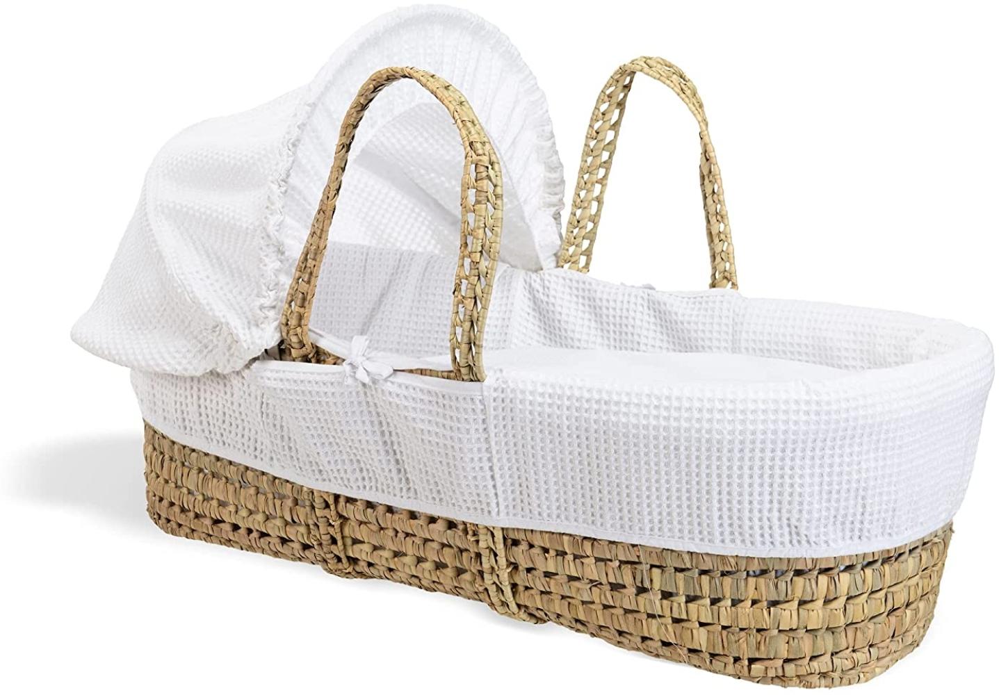 Clair de Lune Waffle Palm Moses basket-p Bild 1