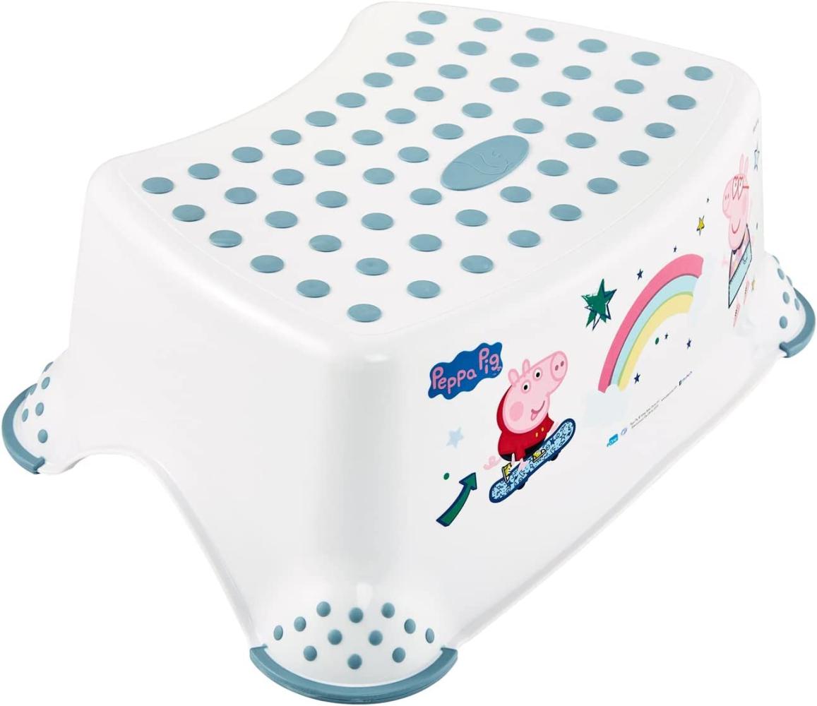 keeeper kids Tritthocker tomek "Peppa Pig", nordic-white mit Aufdruck, Tragkraft: 80 kg, Oberfläche und Füße gummiert - 1 Stück (1843151919400) Bild 1