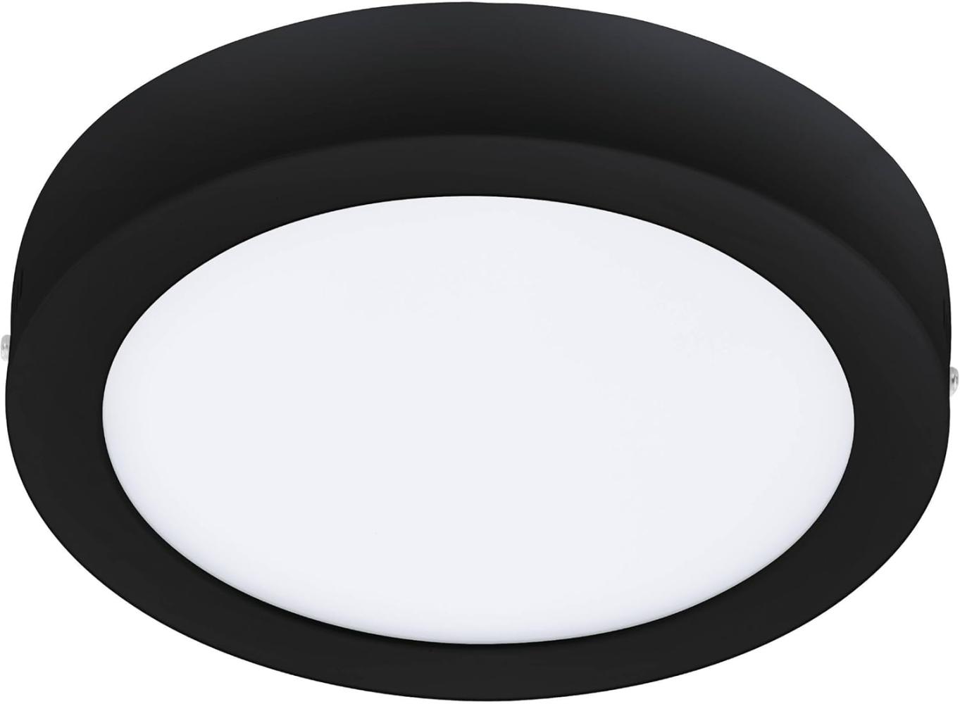 Eglo 900108 LED Badezimmer Deckenleuchte FUEVA-Z schwarz H:2. 8 Ø:21cm rund, dimmbar IP44 2700-6500K mit Connect-Z Funktion Bild 1