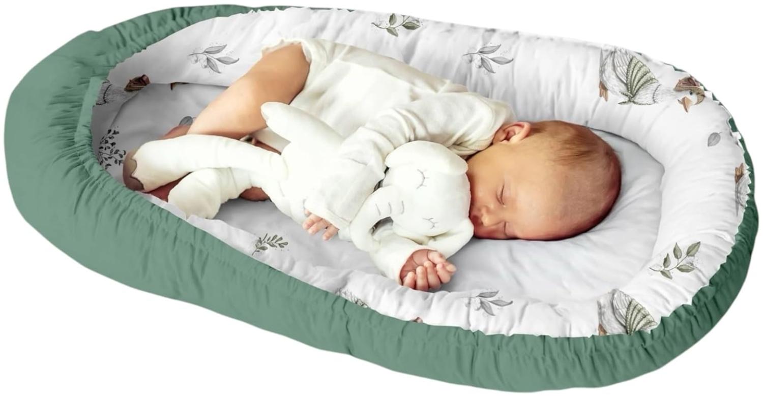 Kuschelnest Babynest Kokon für Babys und Säuglinge, Nestchen, Reisebett, 100% Baumwolle, antiallergisch Bild 1