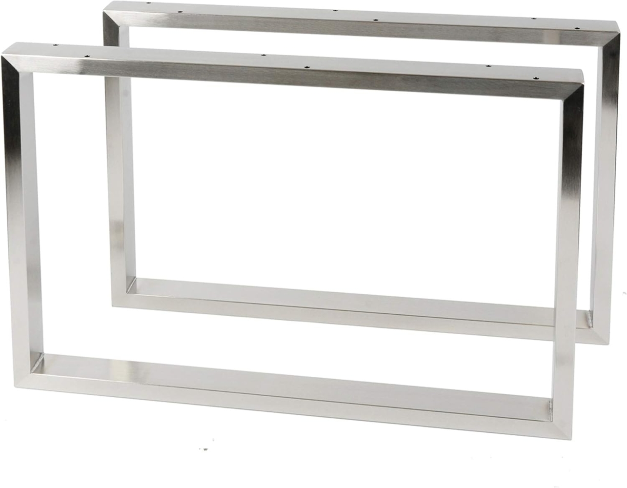 Montixx® 2X (1 Paar) Quadrat Couchtisch & Tischkufen Bank Tischuntergestell B 60cm x H 40cm Edelsthal Bild 1