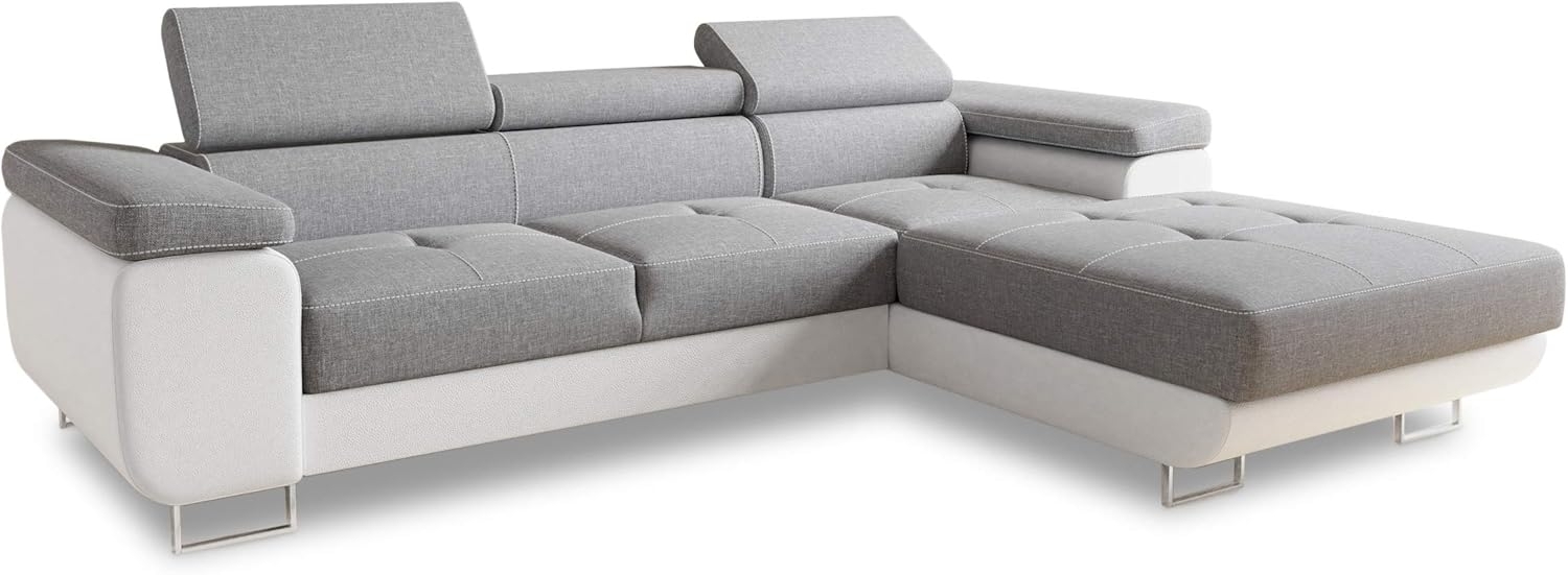 Sofnet Ecksofa Divo, mit Schlaffunktion und Bettkasten, Schlafsofa mit einstellbare Kopfstützen - Wohnlandschaft Bild 1