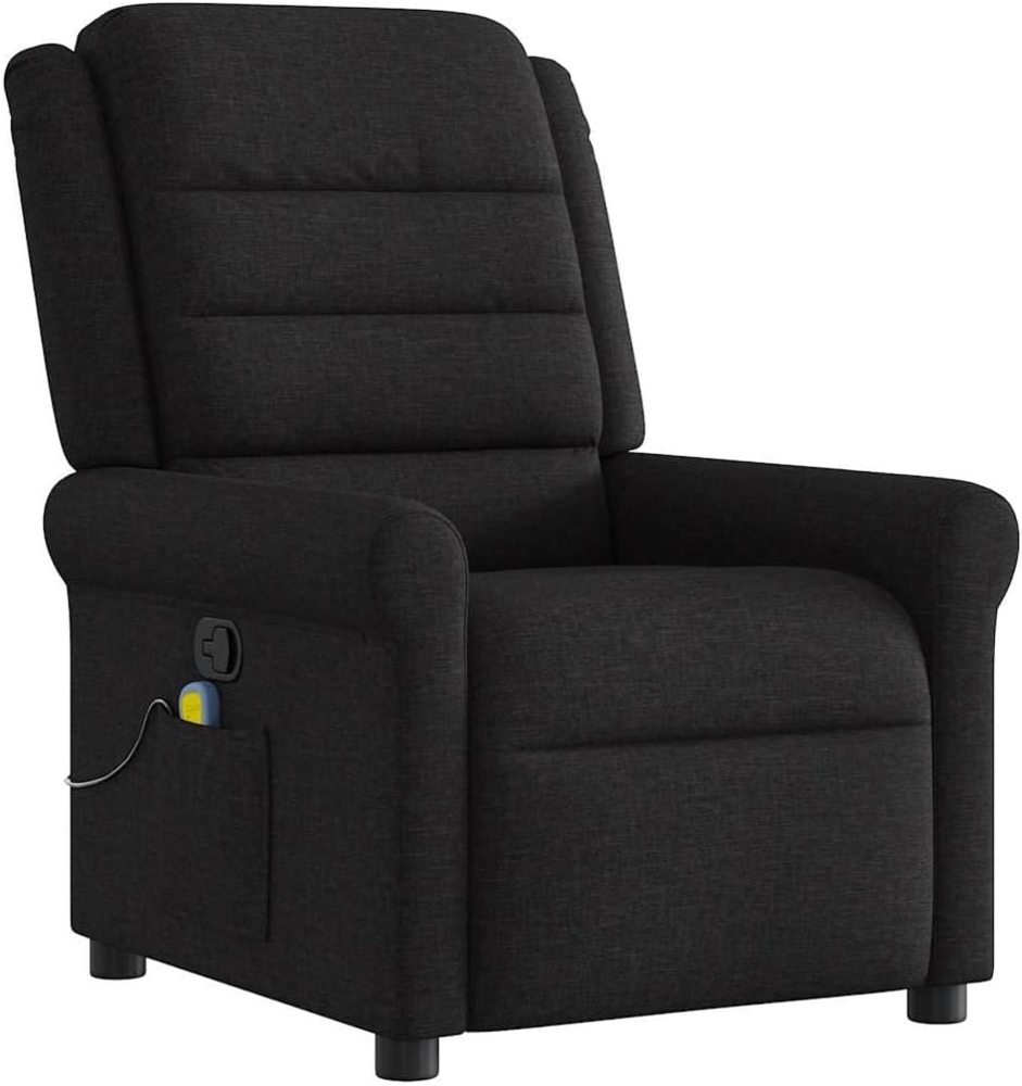 vidaXL Sessel Massagesessel Schwarz Stoff (1-St) Bild 1