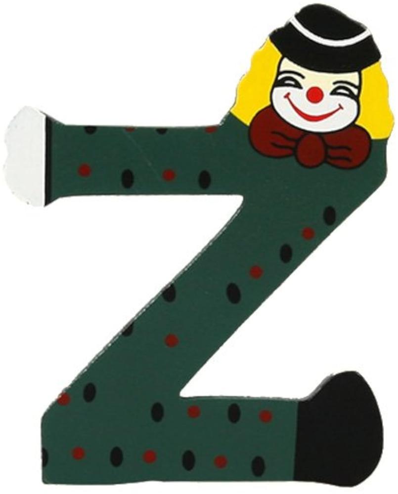 Clown-Buchstabe Holz -Z- Bild 1