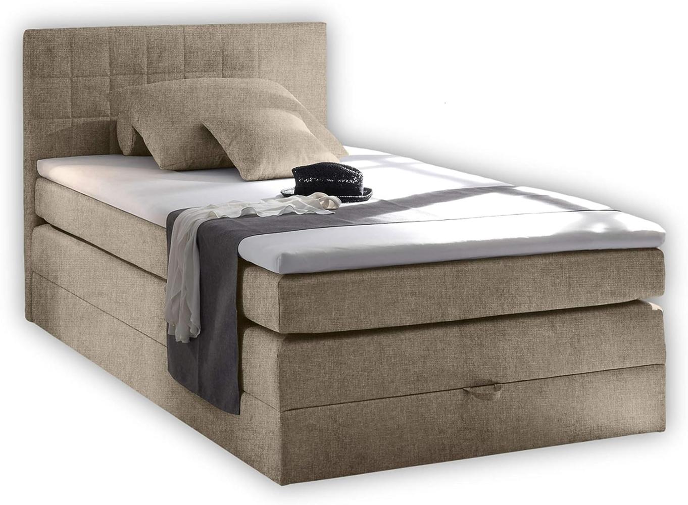 Boxspringbett mit Bettkasten HAWAI 1 140 beige Bild 1