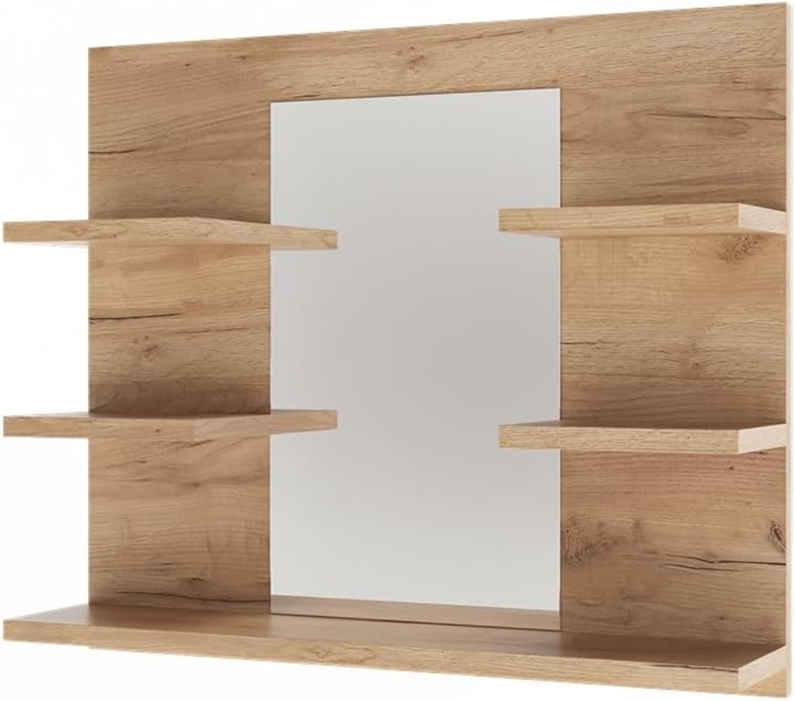 Badspiegelschrank Wilbur Goldkraft Eiche 58.8 x 50 cm mit Regalen Vicco Bild 1
