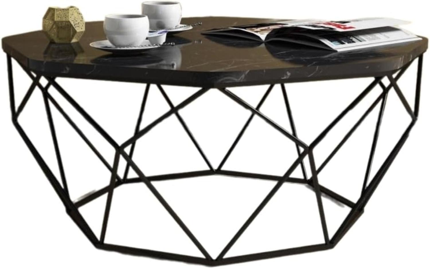 Designer Couchtisch Fidenza Schwarz Bild 1