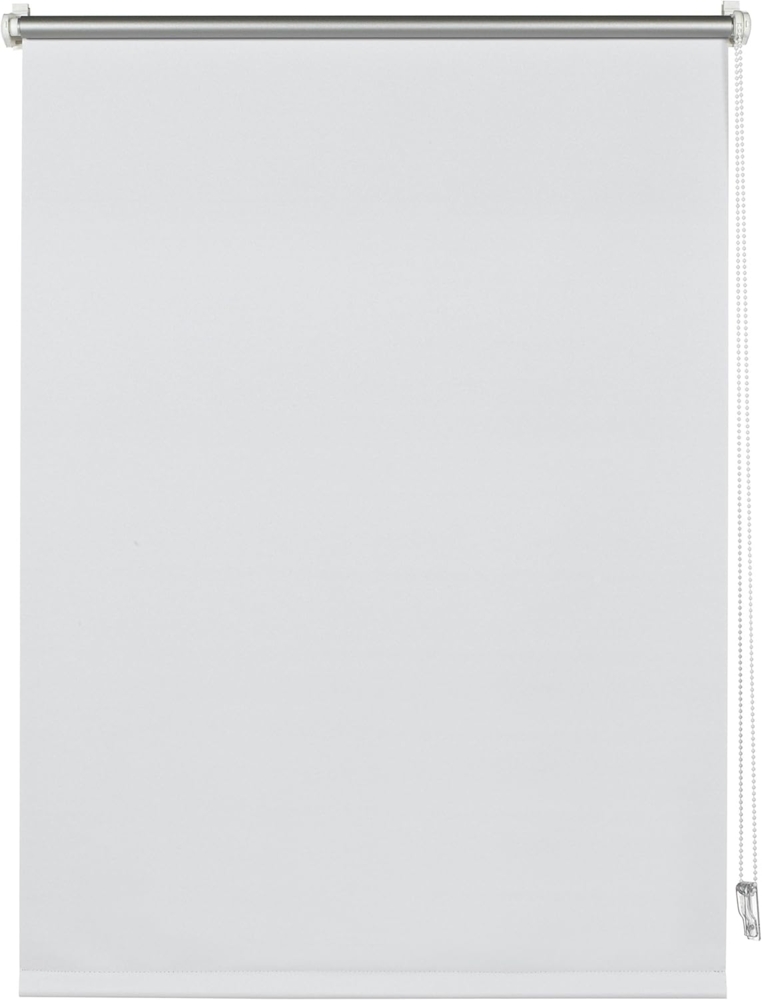 Deco Company Rollo mit Thermo-Rückseite zum Klemmen, Verdunklungsrollo ohne Bohren, Höchste Lichtreflexion, Hitzeschutz, Energiesparend, Weiß, 90 x 210 cm (BxH) Bild 1