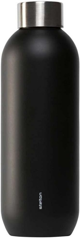Stelton Keep Cool doppelwandig steel Trinkflasche 0,6 L black Bild 1