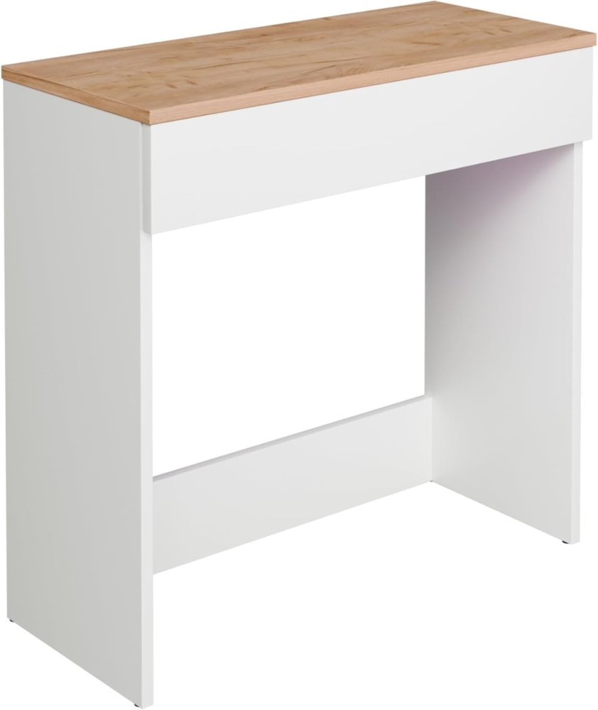 Platan Room Schminktisch Schminktisch Kosmetiktisch mit Schublade Frisierkommode 80x35x77 cm Bild 1