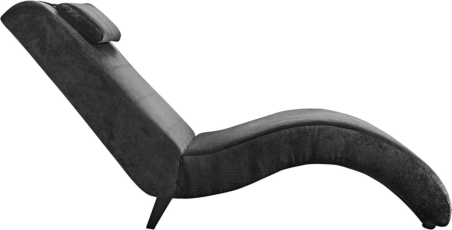 Max Winzer Liege Norris 65 x 163 x 84 cm schwarz Bild 1