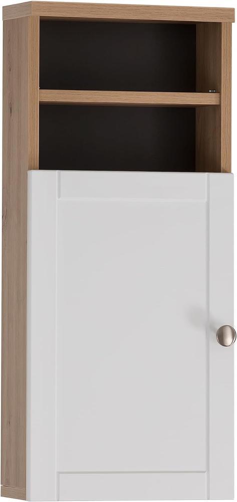 Schildmeyer Highboard Jesper, Holzwerkstoff, Artisan Eiche/weiß matt, 30,3 x 25,4 x 70 cm Bild 1