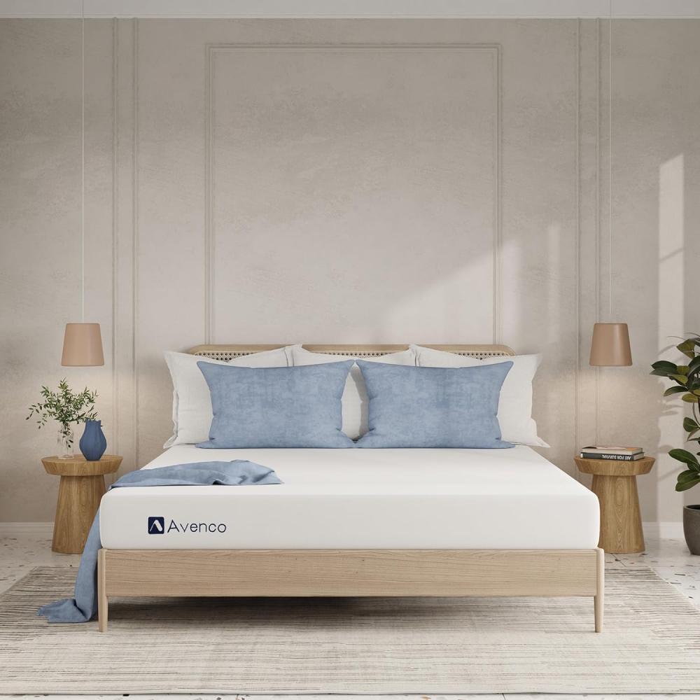 Avenco Matratze 160x200,7 Zonen Gel Memory Foam Kaltschaummatratze，Bezug Waschbar Komfortschaummatratze, Atmungsaktiv Schaumstoff Rollmatratze, Öko-Tex Zertifiziert，Höhe 25 cm Bild 1