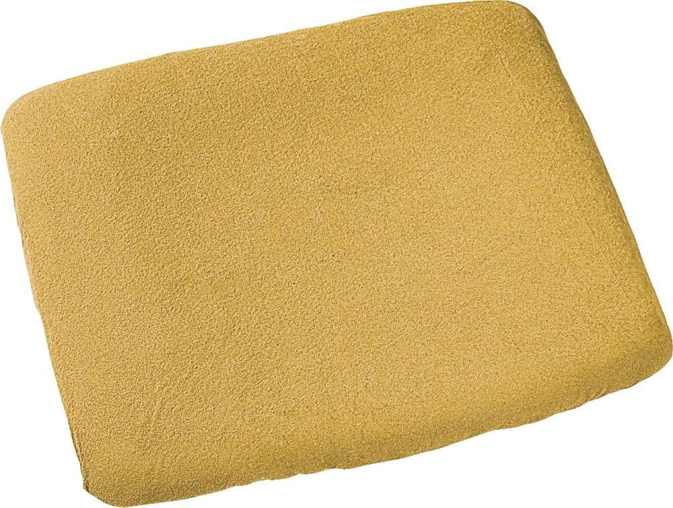 BabyNest Frottee-Bezug für Wickelauflage Mustard 75x85 cm Bild 1