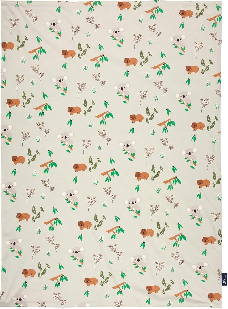 Alvi Babydecke Jersey Organic Cotton Koalas World 75x100 cm Bild 1