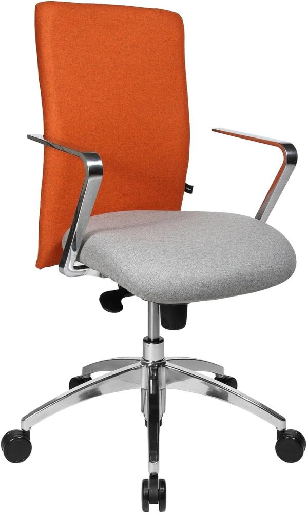 Topstar CO19RL534 Bürostuhl Commander, hellgrau/orange Bild 1