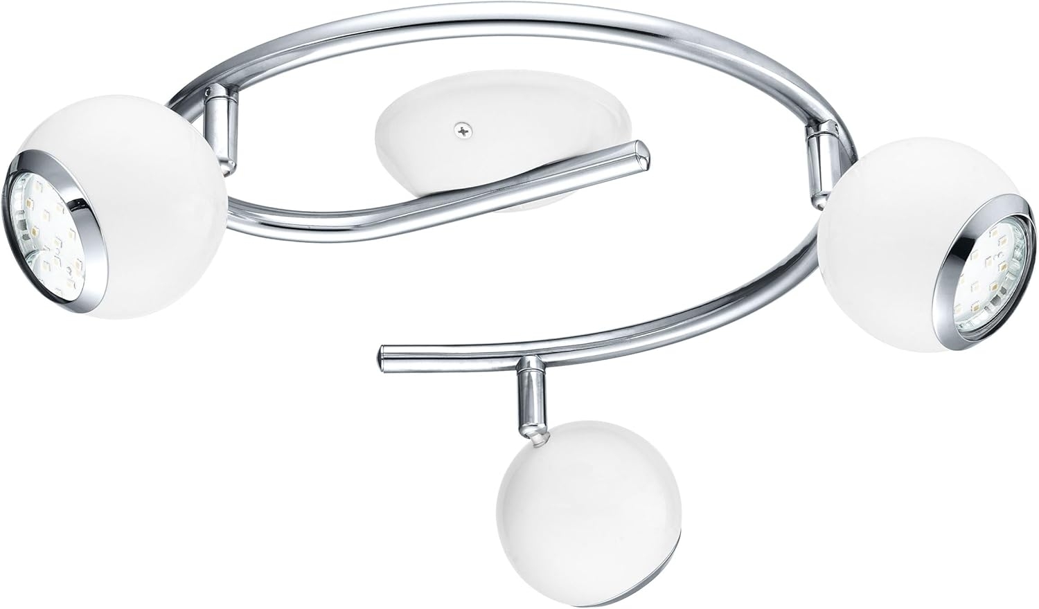 Eglo 31003 Spot LED BIMEDA Stahl weiß, chrom GU10-LED max. 3X2,8W L:29cm H:34,5cm 3000K Bild 1