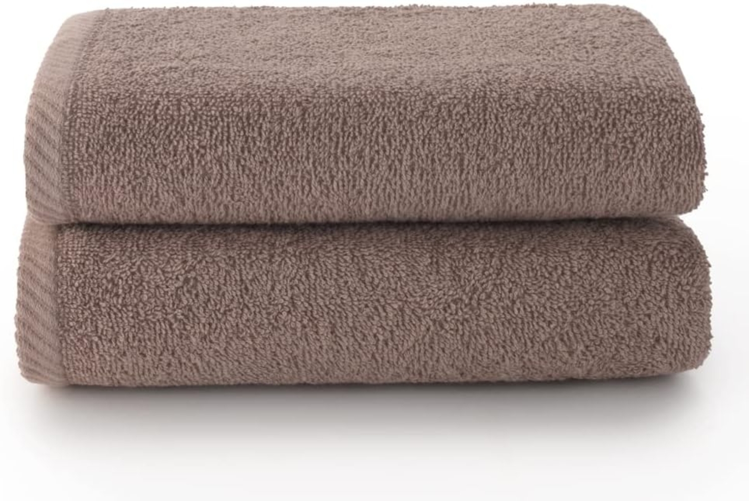 Top Towel - Plus - Große Badetücher - Badezimmerhandtücher - 2 Hand- oder Waschbeckenhandtücher - 50x100 cm - 100 % Baumwolle - Nerz Bild 1