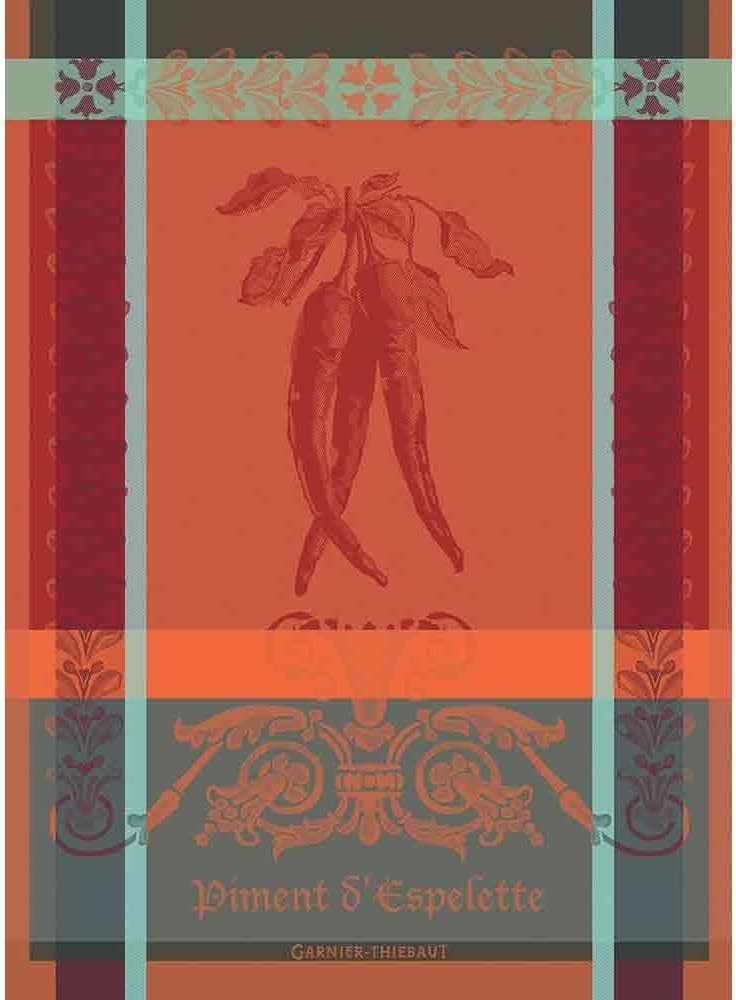 Garnier-Thiebaut Geschirrtuch Piment Ø Espelette Epice 56x77 cm Bild 1