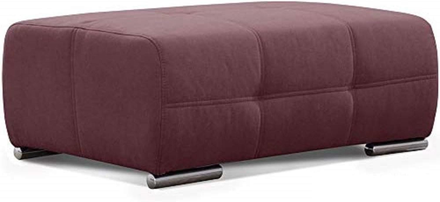 Cavadore Hocker Mistrel, Sitzhocker mit leichter Fleckentfernung dank Soft Clean, geeignet für Haushalte mit Kindern, Haustieren, 109 x 42 x 73, rot Bild 1