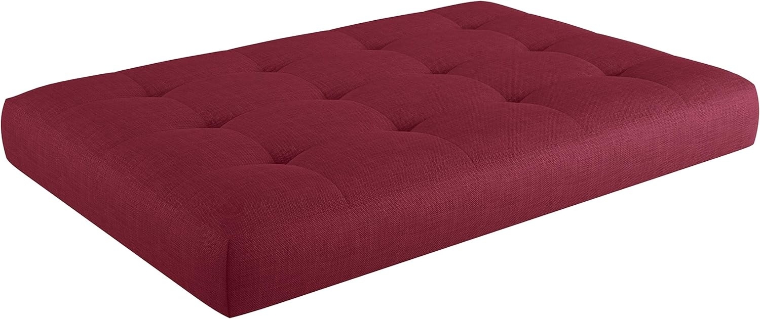 sunnypillow Palettenkissen Palettenauflage Palettenpolster Palettensofa Sitzkissen Rückenlehne gesteppt Sitzkissen 120 x 80 x 15 cm Red Bild 1