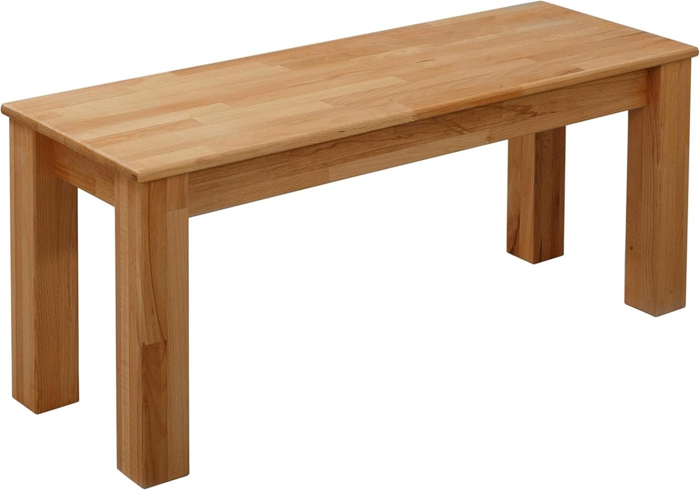 Krok Wood Sitzbank aus Massivholz in Buche (Bonn 100 x 35 x 45 cm) Bild 1