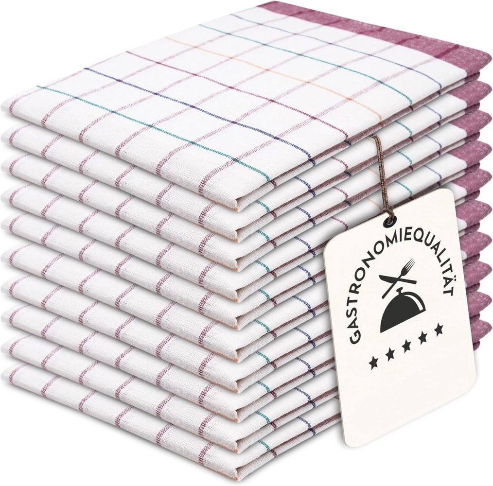 ZOLLNER Geschirrtuch, (Spar-Set, 10-tlg), 50 x 70 cm, 100% Baumwolle, vom Hotelwäschespezialisten Bild 1