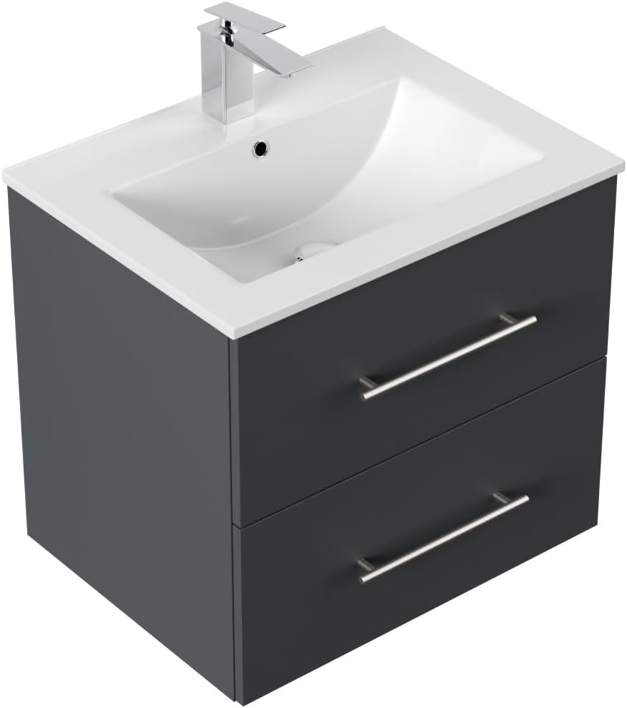 Badmöbel Firenze 60 SoftClose grafit : Grafit Bild 1