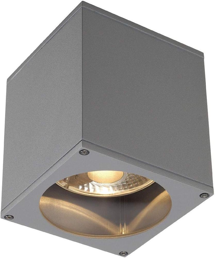 SLV No. 229554 BIG THEO CEILING OUT Deckenleuchte eckig silbergrau ES111 max. 75W Bild 1