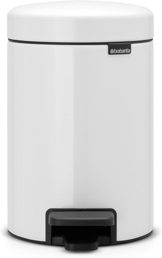 Brabantia Newicon Treteimer, Mülleimer, Abfalleimer, Kosmetikeimer, White, Weiß, 3 L, 112126 Bild 1