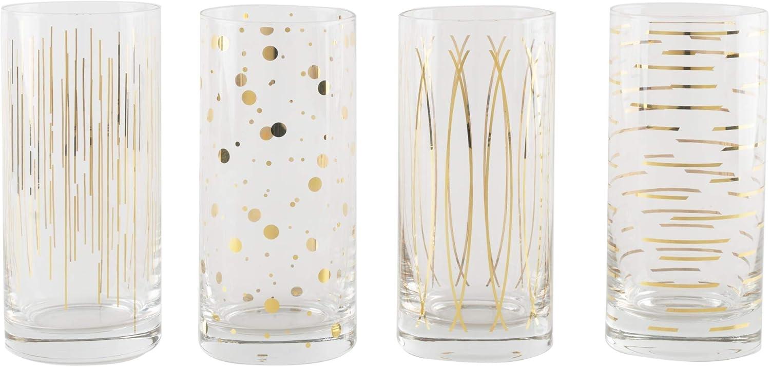 Mikasa glas-Set Mikasa 468 ml transparent-gold 4 Stück Bild 1