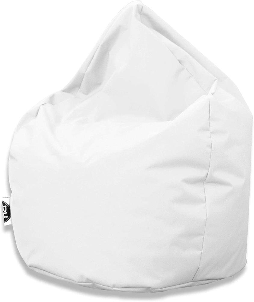 PATCH HOME Patchhome Sitzsack Tropfenform - Weiß für In & Outdoor XXXL 480 Liter - mit Styropor Füllung in 25 versch. Farben und 3 Größen Bild 1