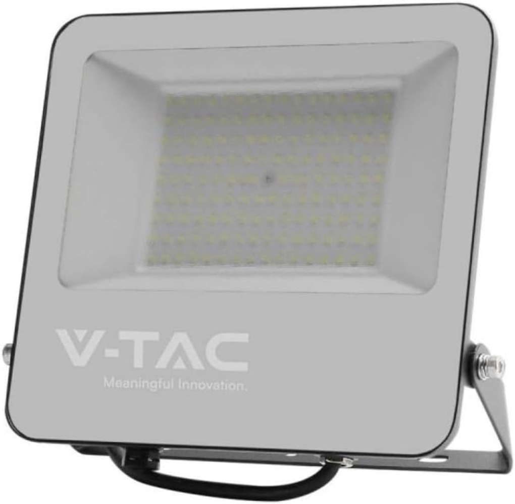 VTAC Flutlicht LED Projektor V-TAC 100W 185Lm/W Schwarz VT-44105 6500K 18500lm Bild 1